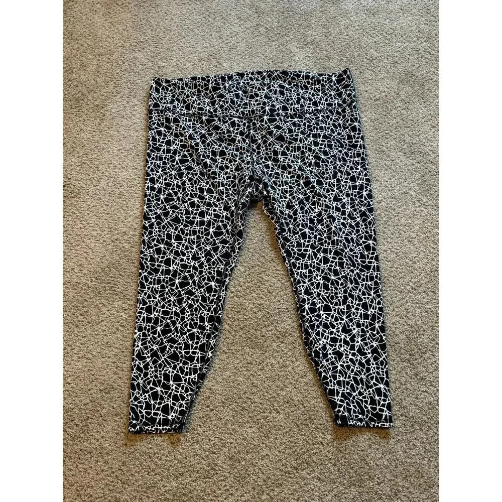 Women's 3x Diane von Furstenbeg For Target Cracked Glass 7/8 Crop Legging